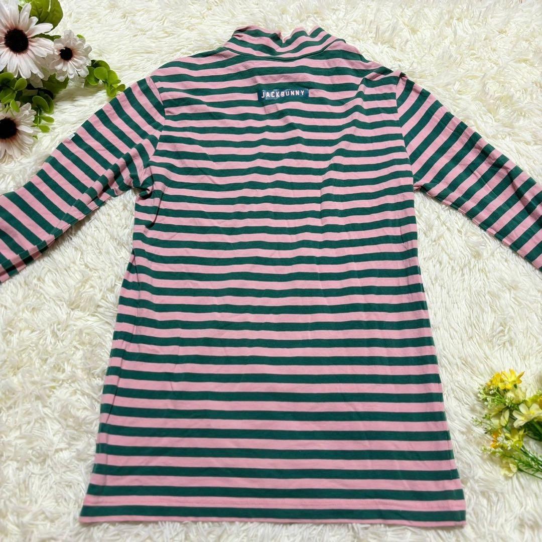 PEARLY GATES】長袖Tシャツ【O】ピンク×緑 ボーダー おしゃれ - メルカリ