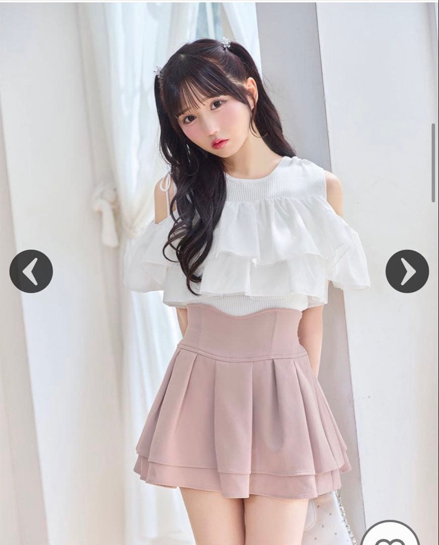 ミシェルマカロン 美脚スカート くすみピンク XS - メルカリ