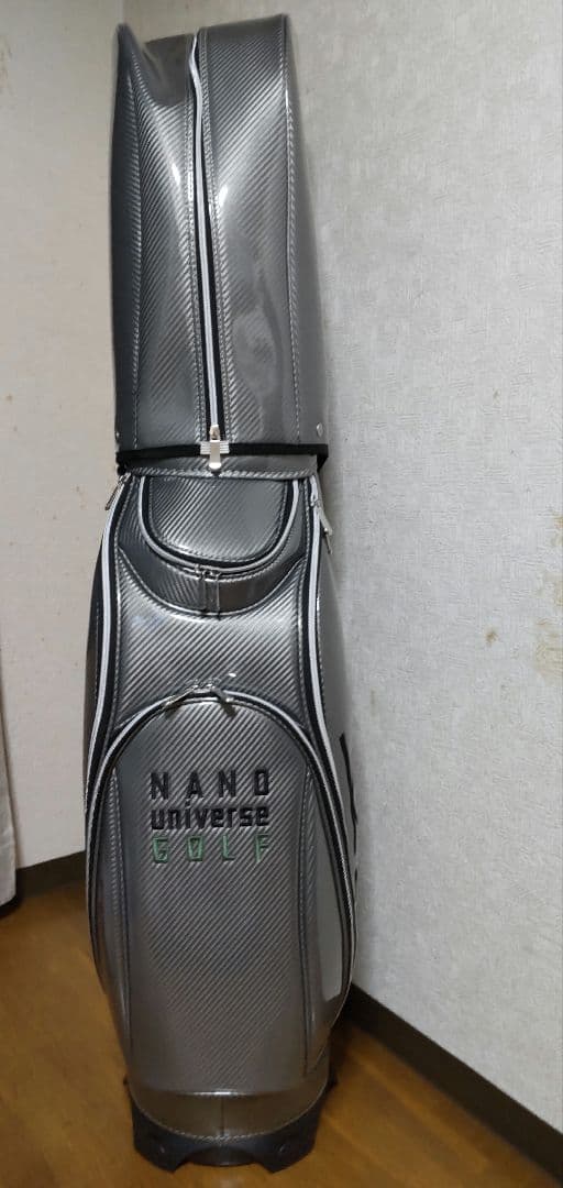 ナノユニバース エナメルキャディーバッグ シルバー FR 新品未使用
