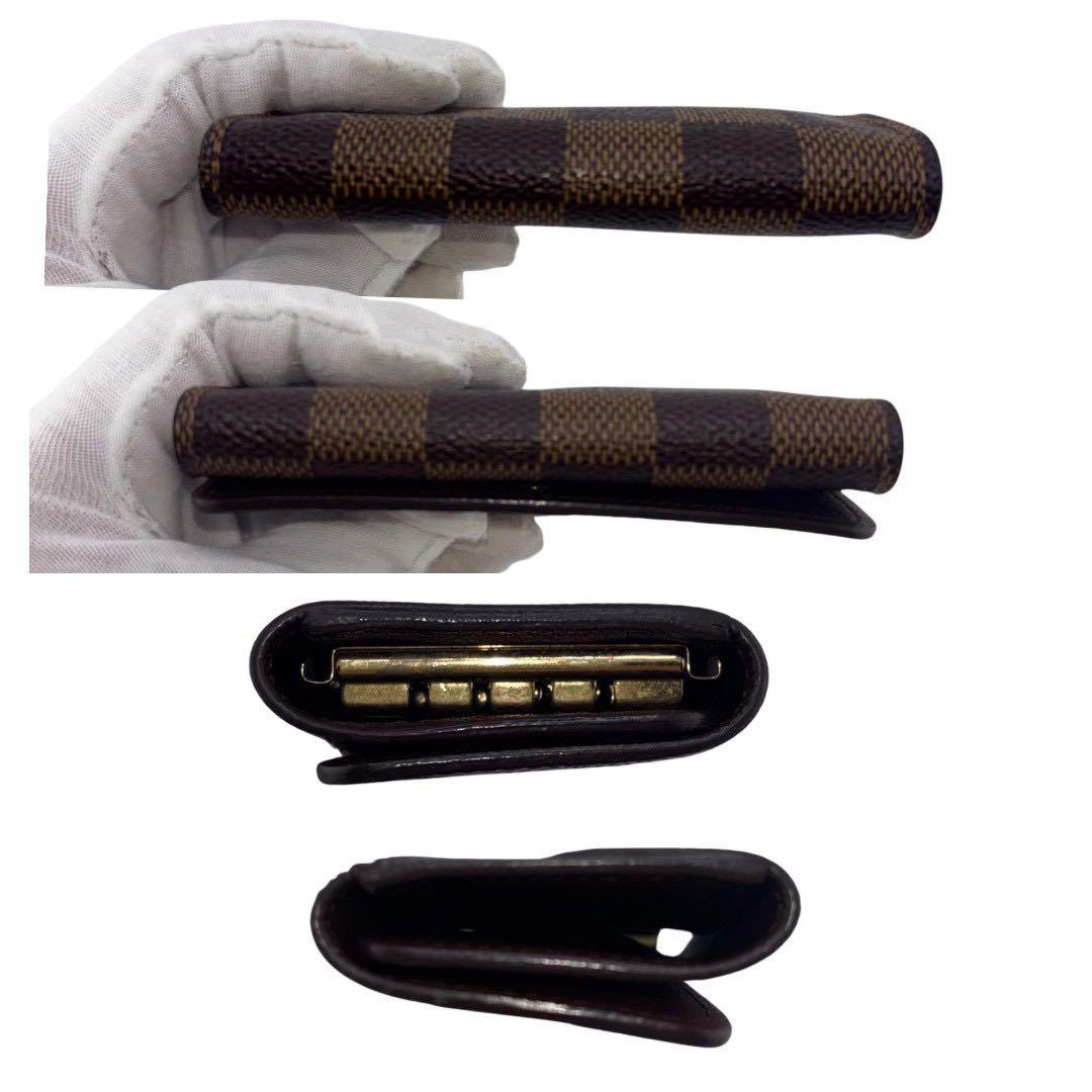 極美品】ルイヴィトン ミュルティクレ4 キーケース4連 ダミエエベヌ