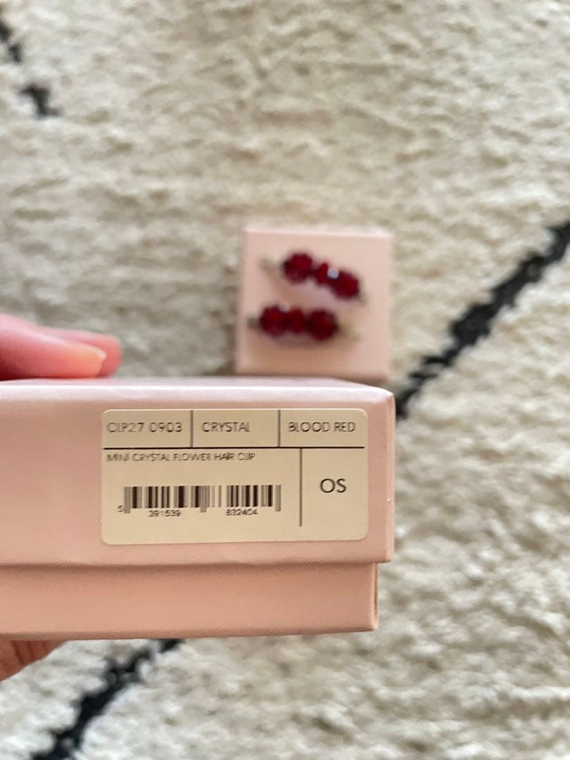 Simone Rocha シモーンロシャクリスタルヘアピン 2本セット 箱付き