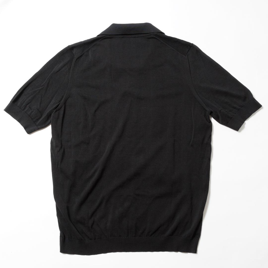 ☆新品未使用☆Drumohr ドルモア ニットポロシャツ スキッパー 黒 50