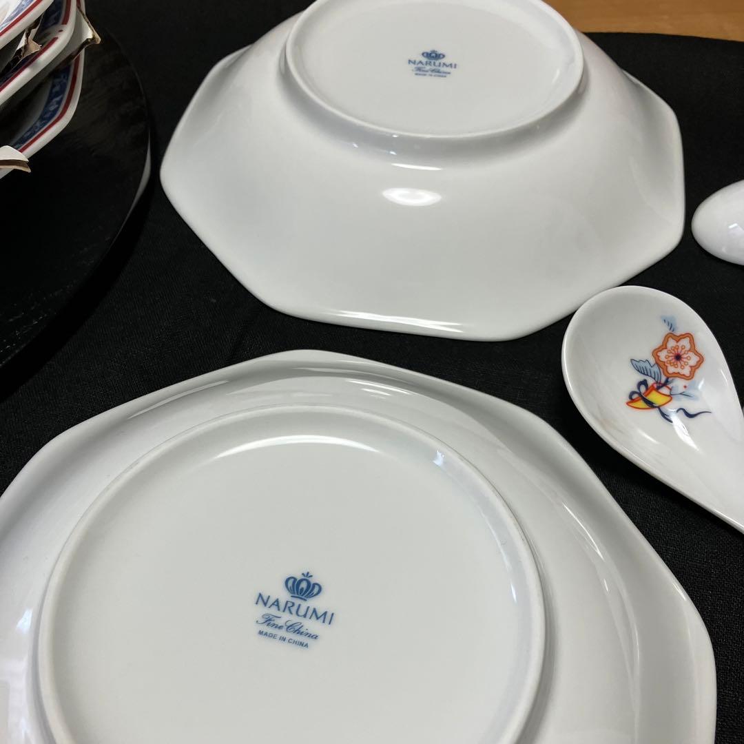 未使用】ナルミ NARUMI 唐子 八角皿 中華皿 レンゲ 各5P - メルカリ