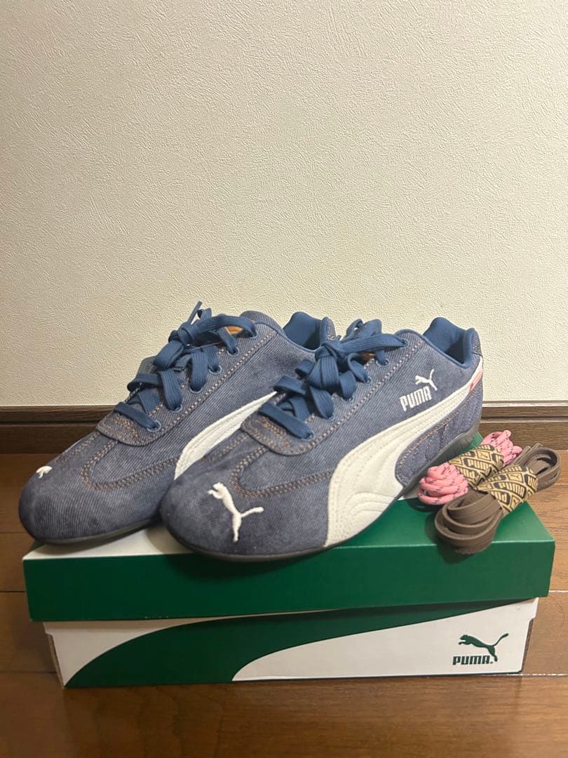 PUMA デニムブルー スニーカー　atmos pink PUMA Japan | PUMA SPEEDCAT ATMOS PINK DENIM @atmos.pink_official