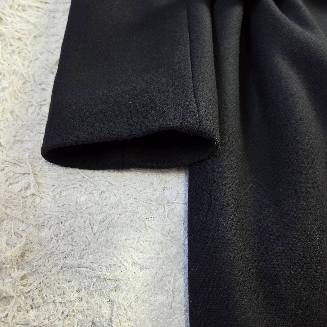 極美品 現行 ZARA MANTECO ロングコート ビッグカラー S ブラック