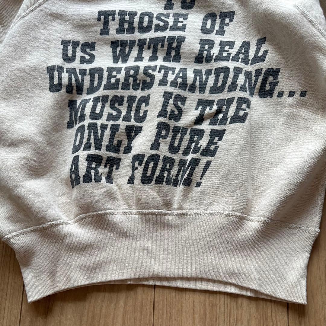 60s スプルース スヌーピー シュローダー スウェット ベージュ 両面