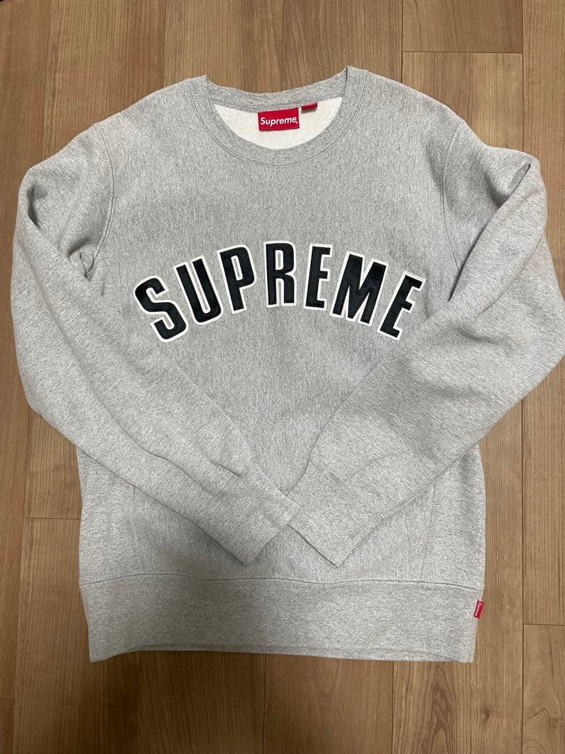 シュプリーム　アーチロゴ　スウェット 中古・古着通販】SUPREME (シュプリーム) アーチロゴスウェット グレー