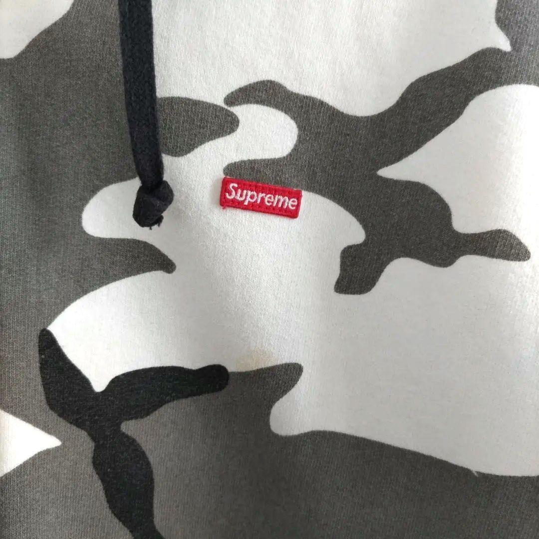 Supreme スモールボックスロゴ ジップアップパーカー スノーカモ 迷彩