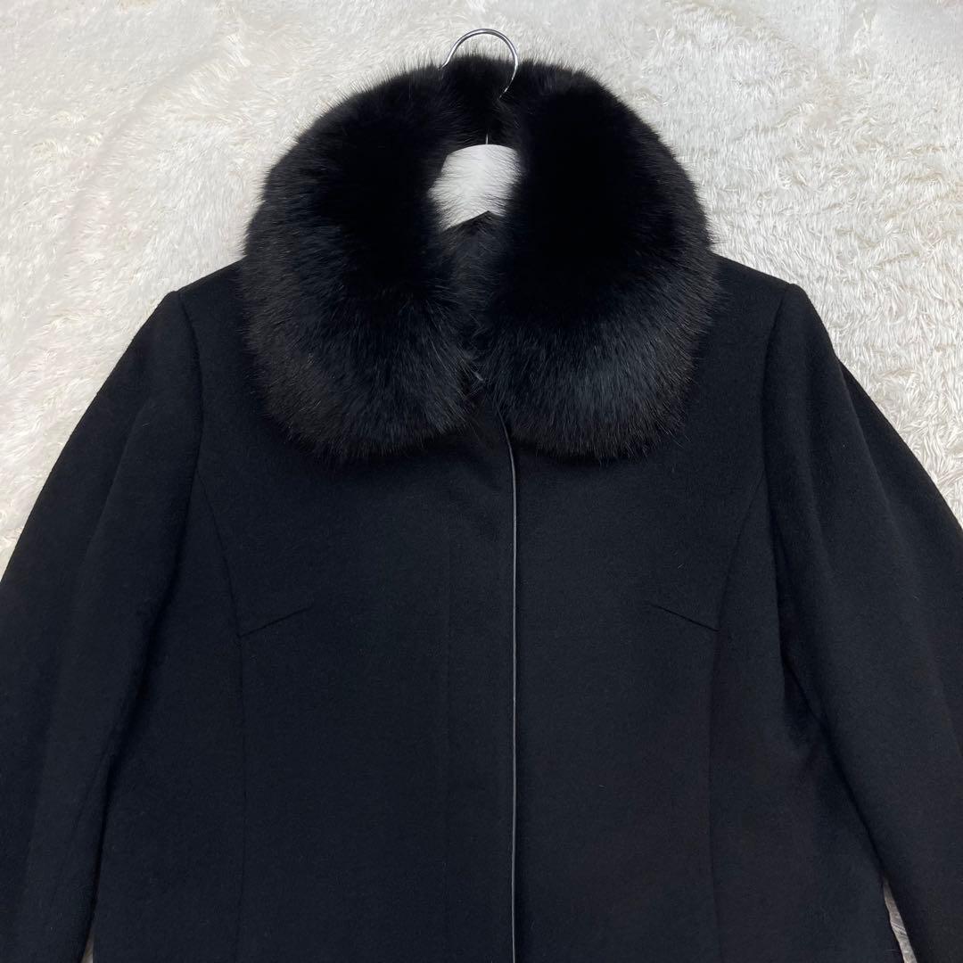 ✨希少✨アパレル工連 カシミヤ100% SAGAFOX ロング 比翼コート M