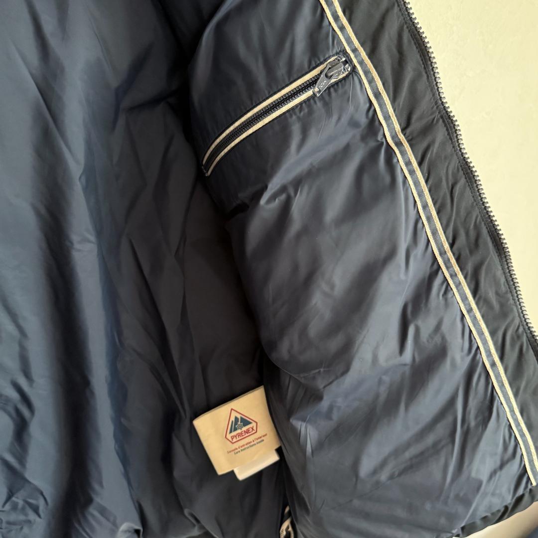 PYRENEES フード付きダウンジャケット ネイビー メンズ M - ジャケット