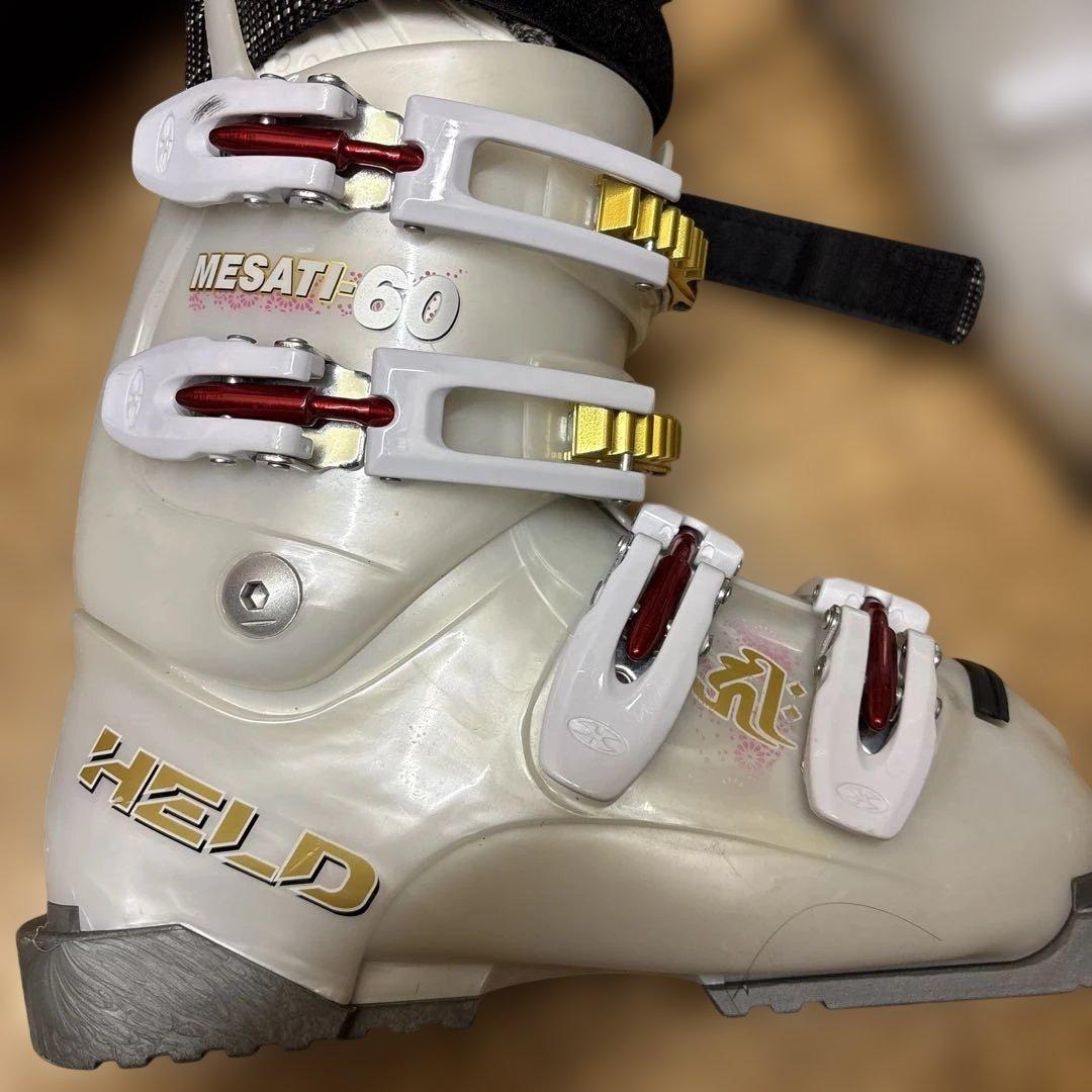 HED スキー靴 ホワイト 4バックルサイズ22.5cm｜HEAD スキー靴22.0〜22.5