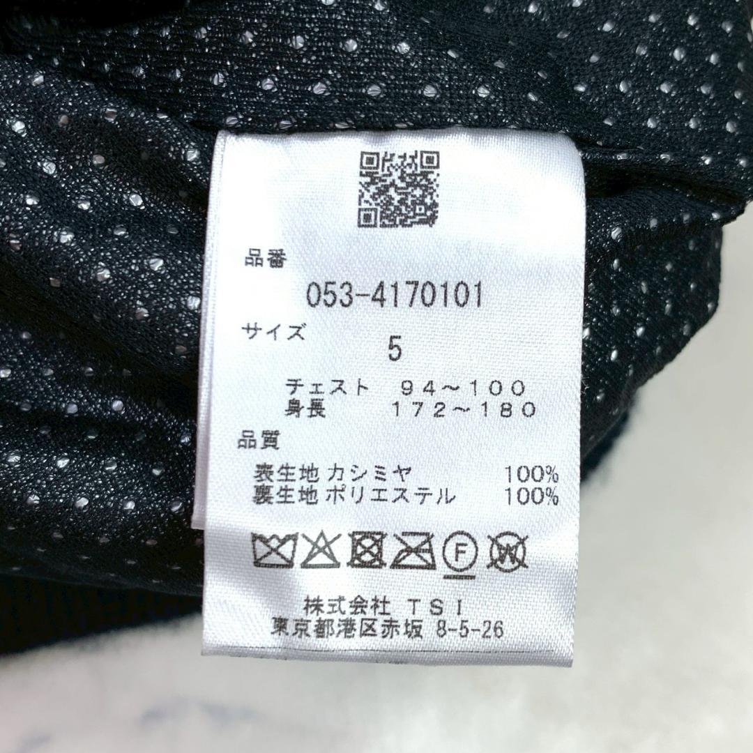 サイズ5】2023年 パーリーゲイツ カシミヤ ニット ネイビー E035