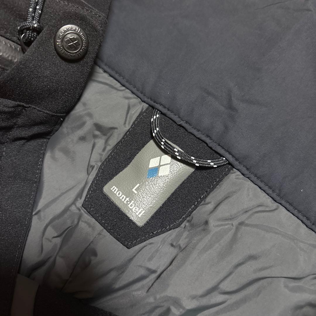 mont-bell スキー パンツ ビブ スノーボード ブラック モンベル L