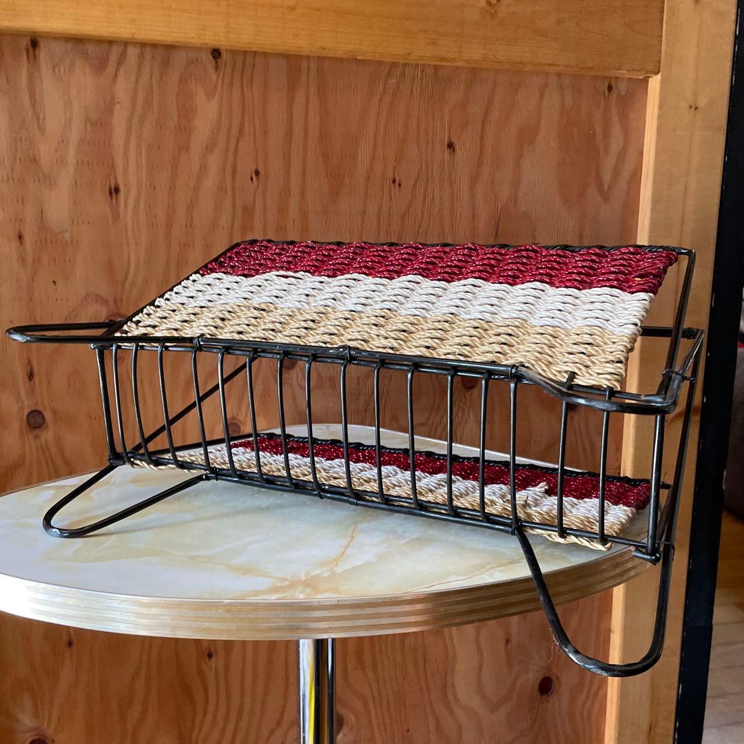 昭和レトロ ミッドセンチュリー マガジンラック ワイヤー - メルカリ