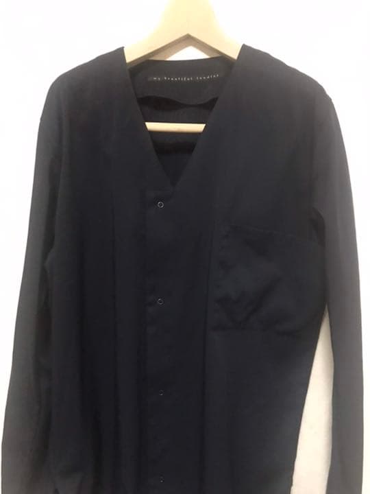新品未使用 mybeautifullandlet ノーカラーシャツジャケット - メルカリ