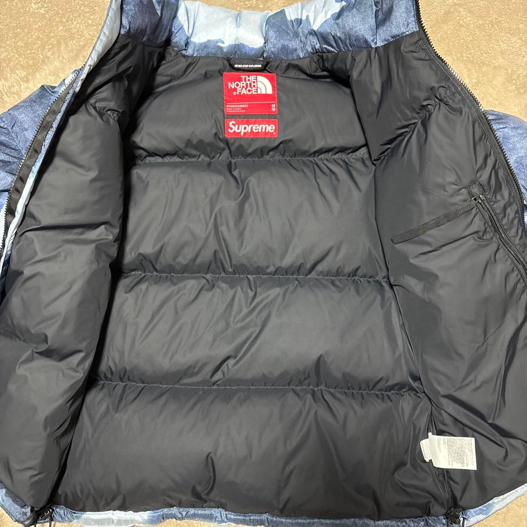 North Face×Supreme】コラボ ブリーチ加工ダウンジャケット M - メルカリ