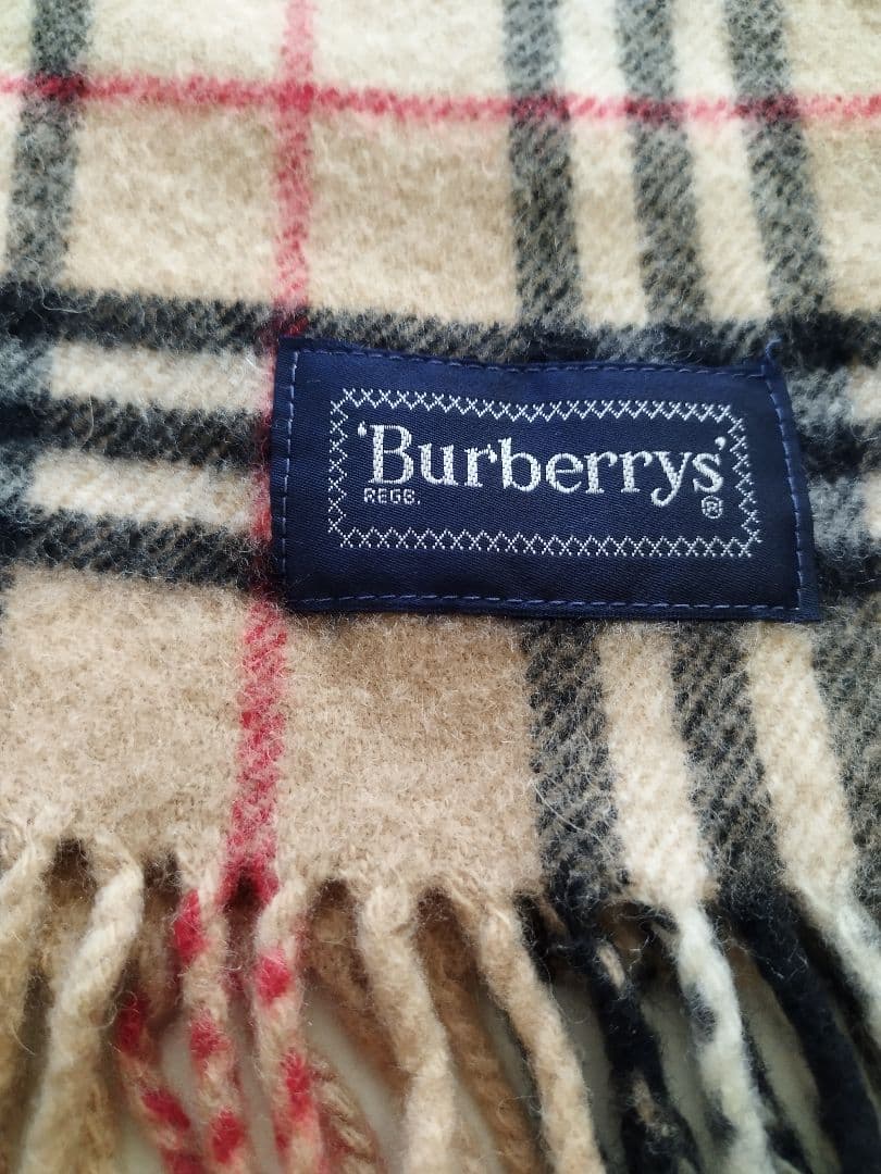 Burberrys バーバリー ノバチェック ウール100%膝がけ ストー