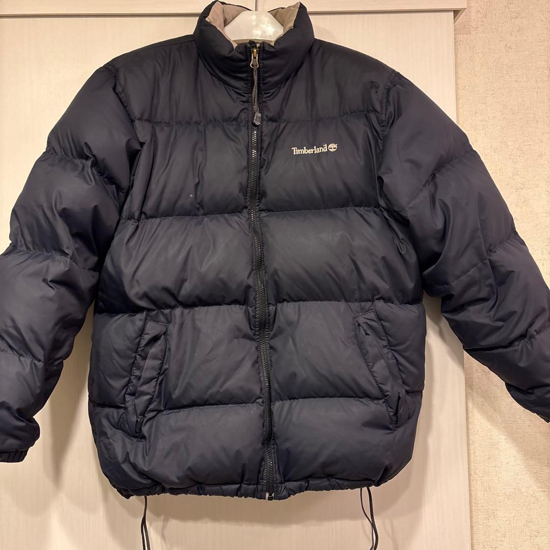 ティンバーランド ウェザーギア ダウンジャケット ネイビー 90s M