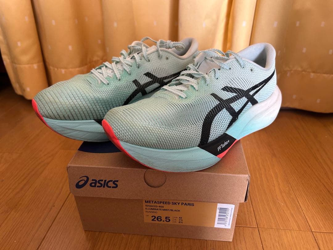 【20km程度】Asics  Speed Sky Paris 26.5㎝ asics (アシックス) ランニングシューズ メンズ SIZE 26.5cm レッド