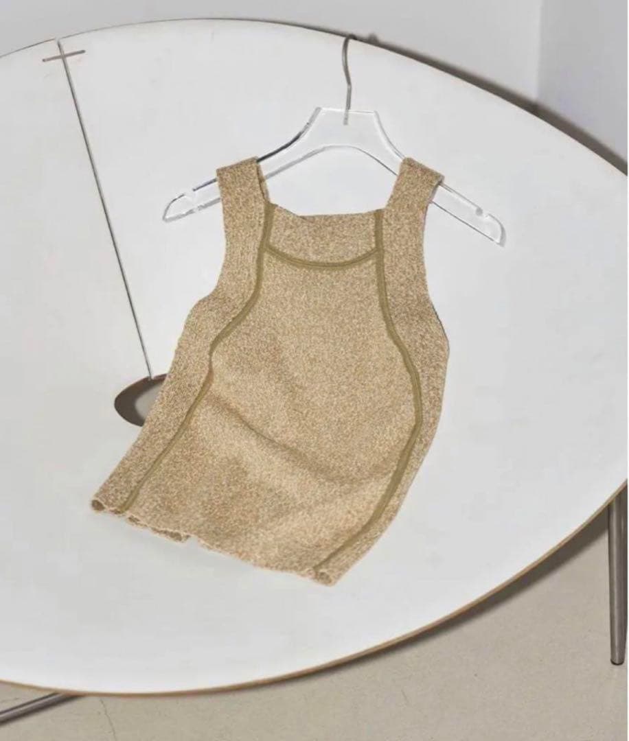 TODAYFUL ミックスニットタンクトップ TODAYFUL トゥデイフル / LIFE's ライフズ / Square Knit Tan