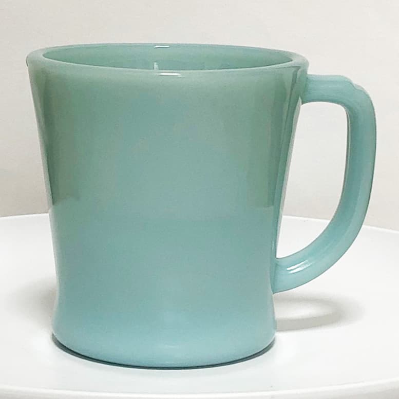 fire king D ハンドル マグ ターコイズブルー １点　＃002 fire king D ハンドル マグ ターコイズブルー 1点 ＃002の通販はau