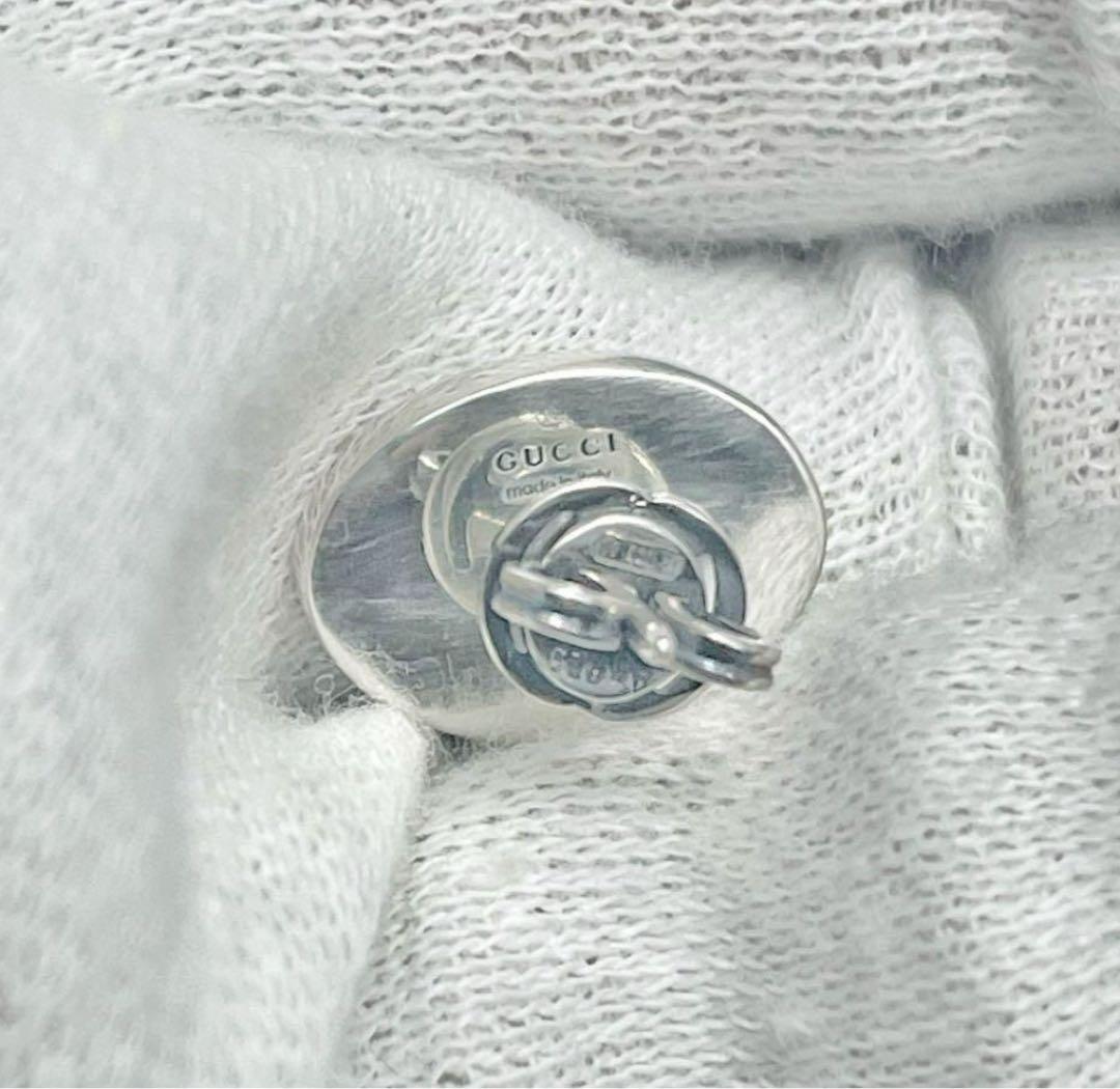 美品 GUCCI パープルGGアイコンピアス 片耳