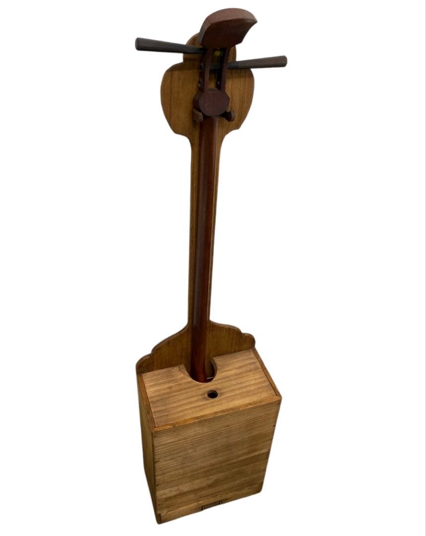 昭和レトロ 三味線(三味線スタンド付き) 25サ109