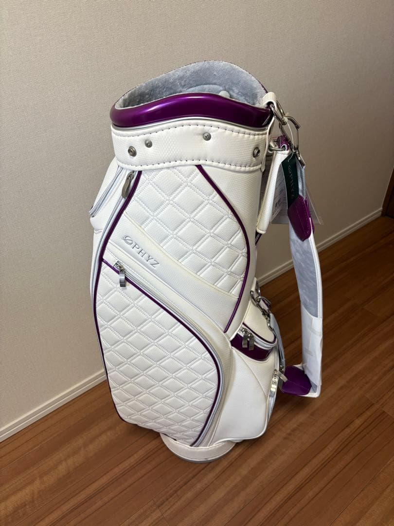 ブリヂストンPHYZ CBPH64 キャディバッグ レディース￼ 白×ピンク
