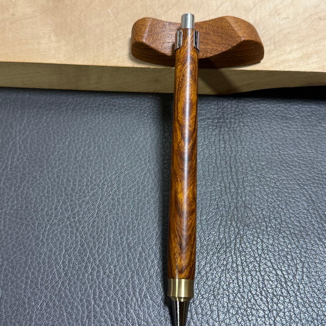 202デザートアイアンウッド 木製シャーペン 最強低重心ダブルR 真鍮