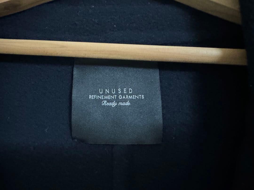 UNUSEDビッグシルエットコート濃紺