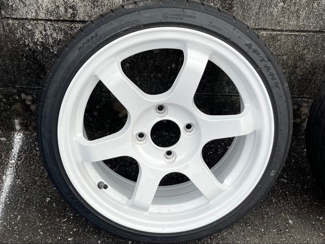 15インチ ホイール 6.5j オフセット38 PCD100 TE37風 バリ溝