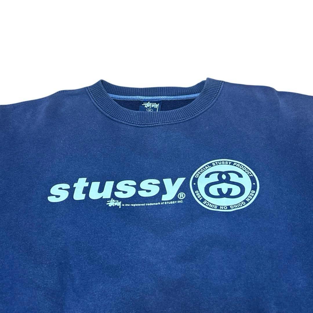 old stussy 紺タグ 90s トレーナー ネイビー フェード