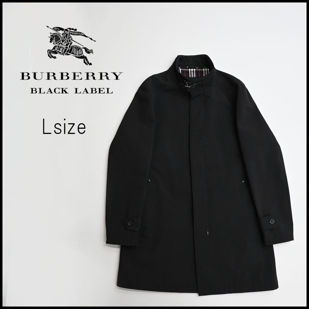 48313★年 バーバリーブラックレーベル コート ノバチェック ブラック* BURBERRY BLACK LABEL（バーバリーブラックレーベル） ノバチェック