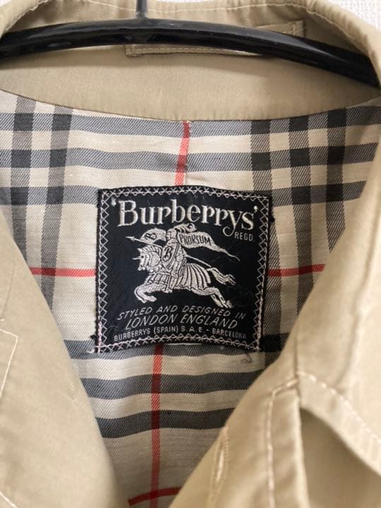 【一枚袖】バーバリー(Burberry)ステンカラーコート VTG/USED Burberrys バーバリー ベルテッド バルマカーンコート 