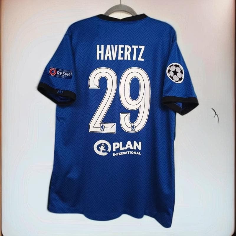 チェルシー HAVERTZ 29番 半袖シャツ 2021 2021-22 Chelsea Home Shirt Havertz #29 (M)