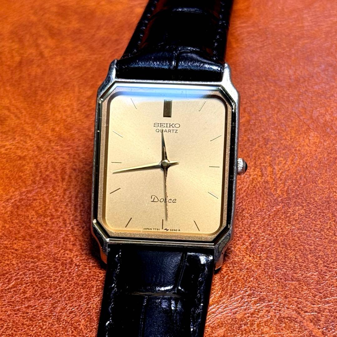 A81 希少 稼動品 SEIKO DOLCE レクタンギュラー80年代 - メルカリ