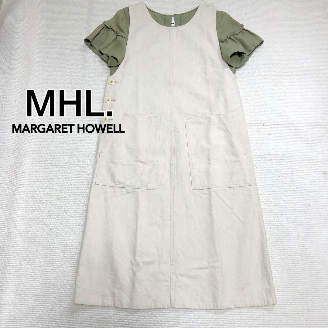 MHL デニムジャンパースカート ワンピース 綿 マーガレットハウエル