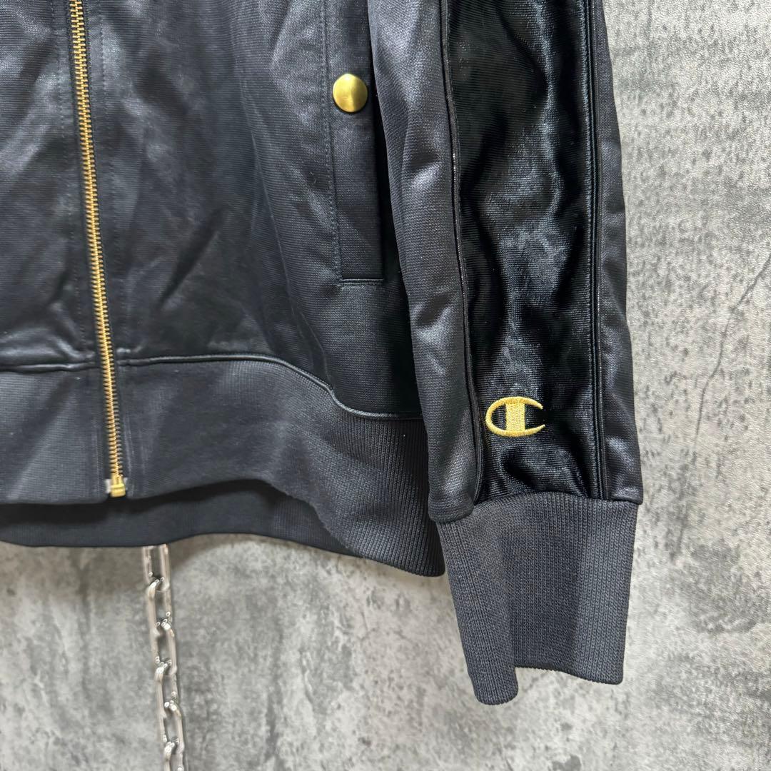 champion チャンピオン 魔裟斗モデル ジャージ セットアップ 黒金 L