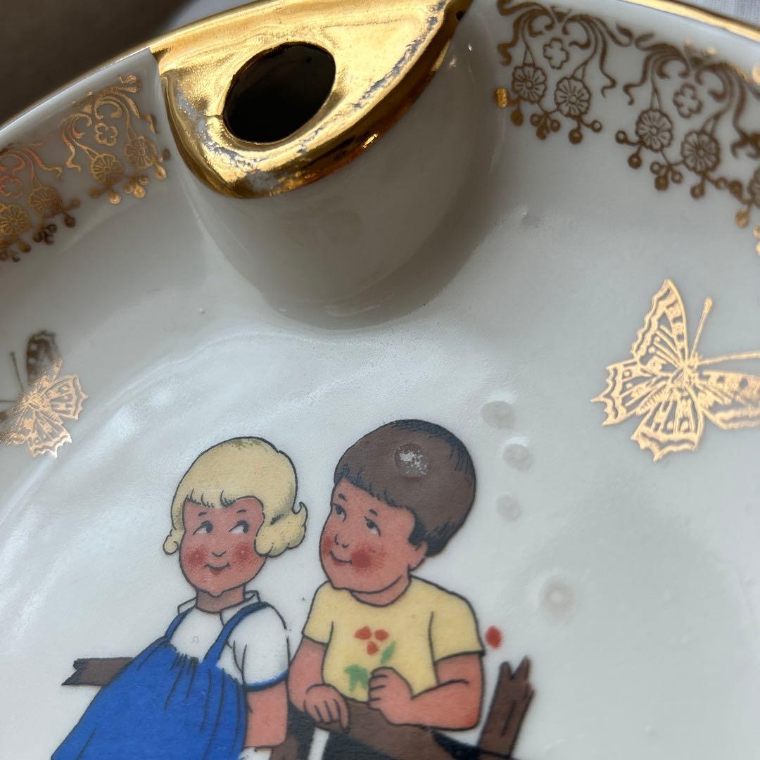 リモージュ 子供キッズ柄 プレート皿3枚セット フランスアンティーク