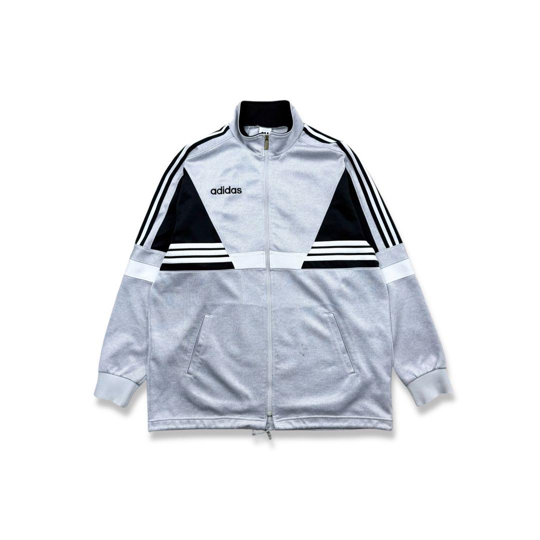 90s adidas アディダス デサント トラックジャケット ジャージ グレー