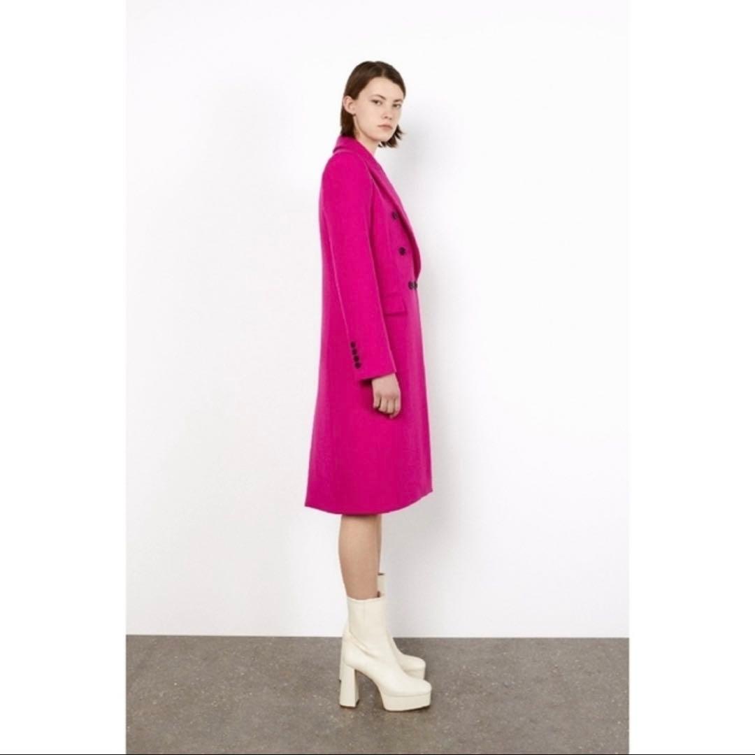Nail様専用 極美品ZARA MANTECO フクシア ロングウールコート - メルカリ