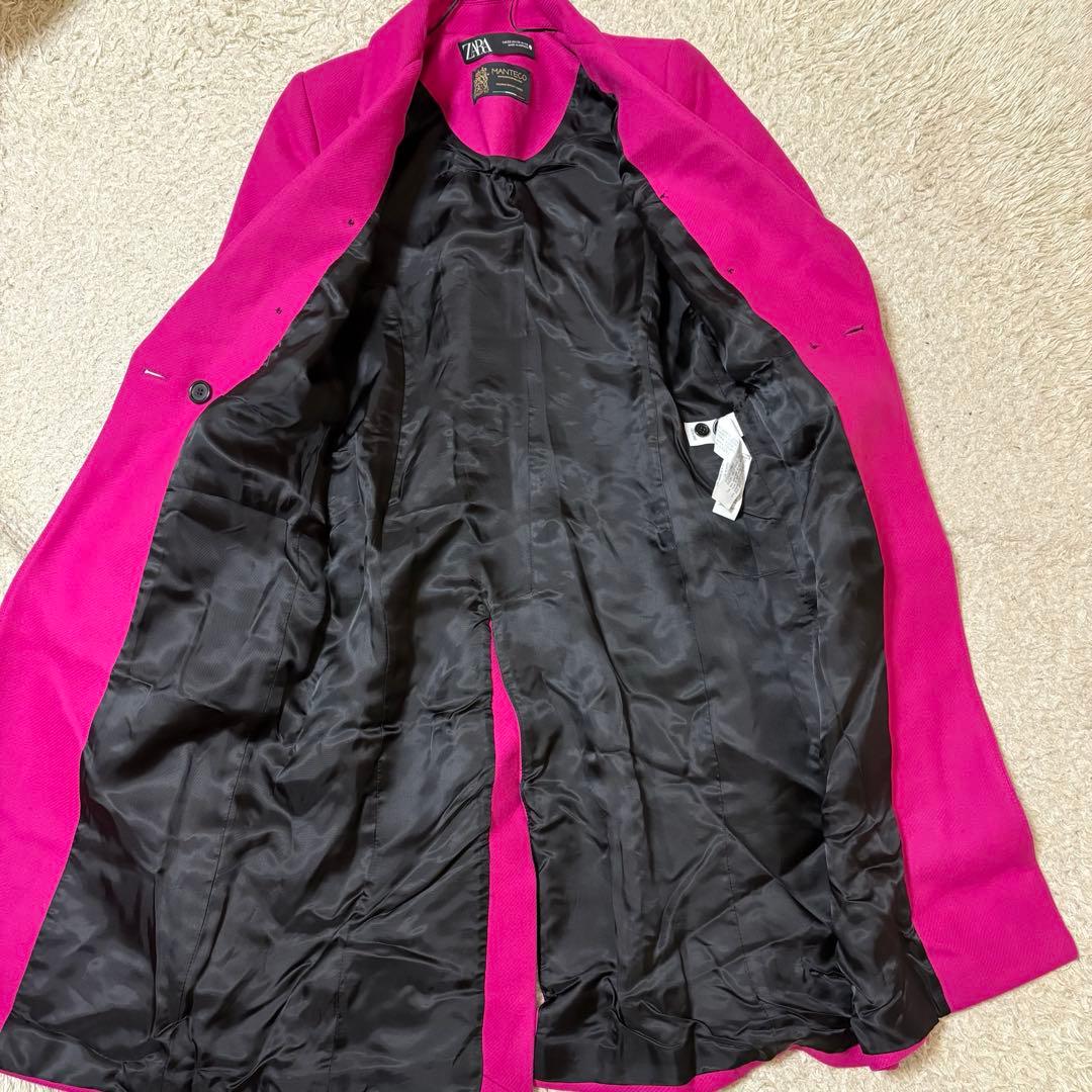 Nail様専用 極美品ZARA MANTECO フクシア ロングウールコート - メルカリ