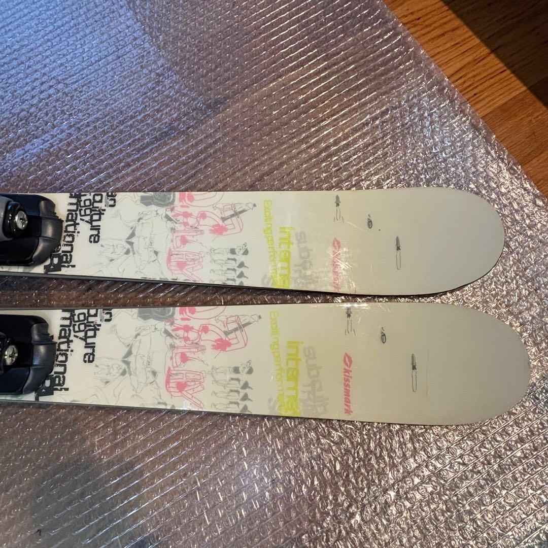 ショートスキー ミッドスキー キスマーク ツインチップ 工具不要