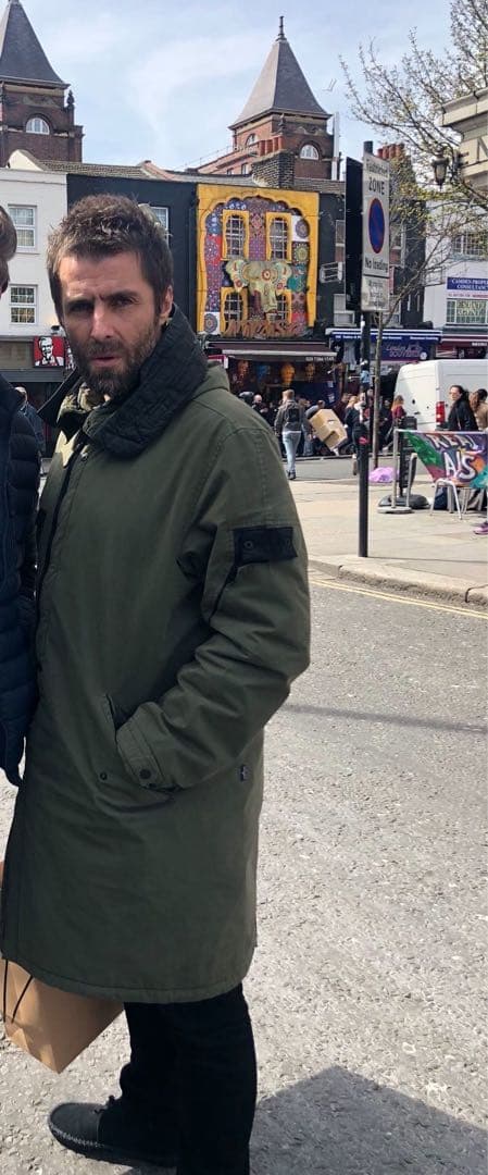 liam gallagher着用 STONE ISLANDモッズコート - メルカリ