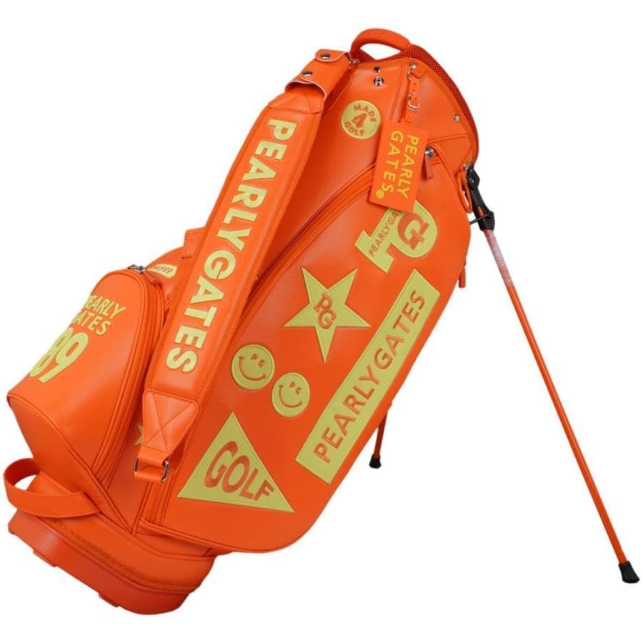 パーリーゲイツ　ゴルフ　キャディバッグ　スタンド式　オレンジ パーリーゲイツ ゴルフ キャディバッグ スタンド式 オレンジ パーリー