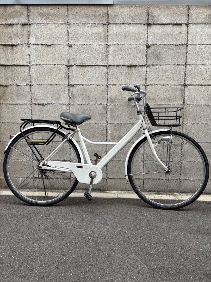 シティサイクル　白 あさひ シティサイクル 白 26インチ 3段ギヤ | J-shop