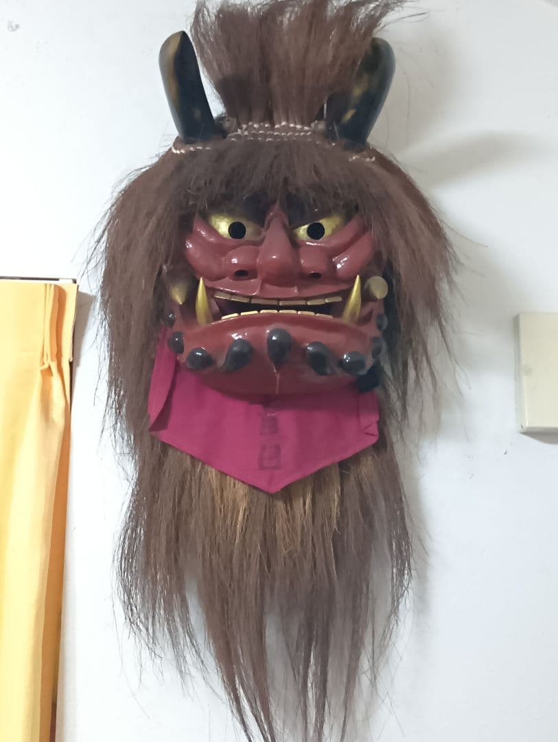 茶屋町の鬼 鬼面 祭り 伝統芸能 神楽面 能面 お面 桃太郎伝説 温羅