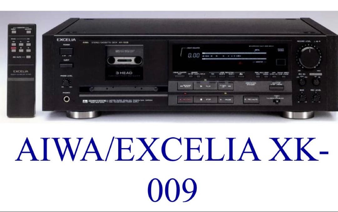 AIWA ステレオカセットデッキ XK-009 JUNK AIWA EXCELIA XK-009 Stereo Cassette Deck Black | eBay