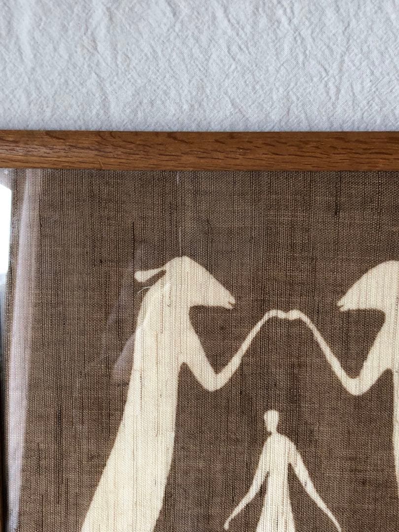 望月通陽 型染作品 『羊飼いの歌ー羊の門』