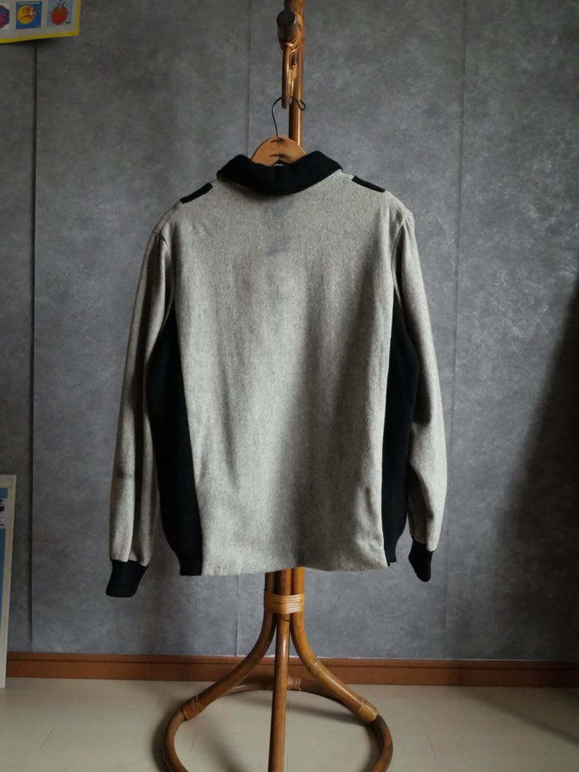 50~60s ユーロ ウールニット切替 スキー プルオーバー vtg
